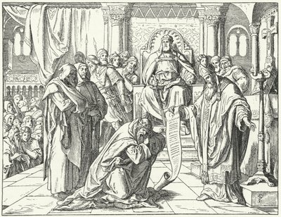 Public Penance of Louis the Pious, 822 by Oskar Pletsch